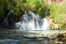 Navajo Falls In Havasu Canyon In The Grand Canyon Stock Images Navajo Falls In Havasu Canyon In The Grand Canyon Stock Images