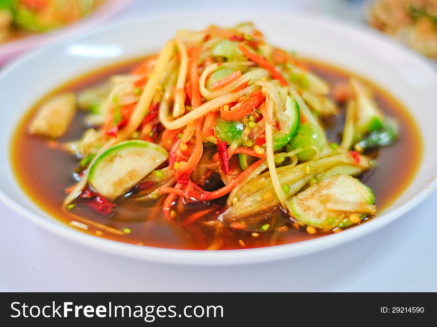 SomTum - Thai Green papaya salad