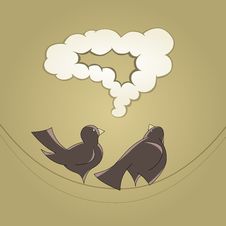 Pigeons In Love Royalty Free Stock Images Pigeons In Love Royalty Free Stock Images