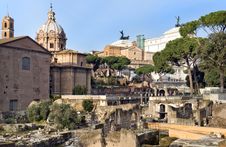 Forum Romano And View On Capitol Hill, Rome, Italy Stock Photography Forum Romano And View On Capitol Hill, Rome, Italy Stock Photography