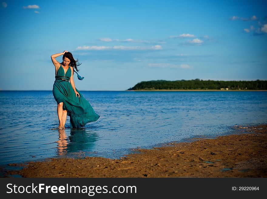 Young Woman At The Beach