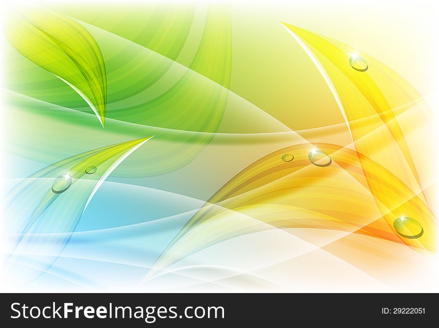 Bright abstract floral vector background. Eps10