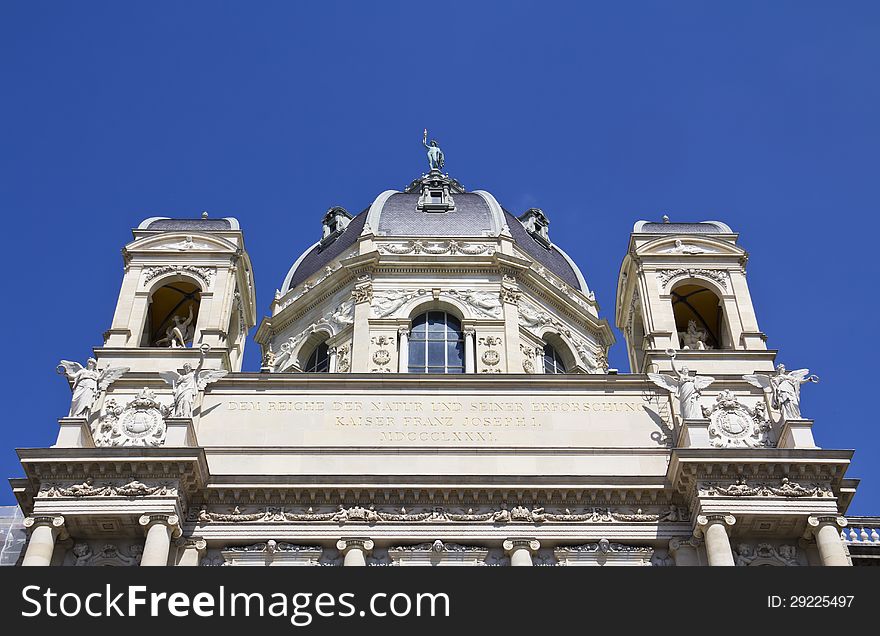 Vienna, Austria, Natural History Museum. The Old Town is a UNESCO World Heritage Site.