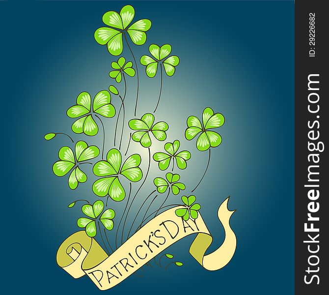 St. Patrick S Day Clover Background.