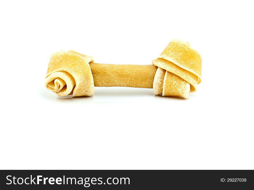 Hide knotted bone dog chews
