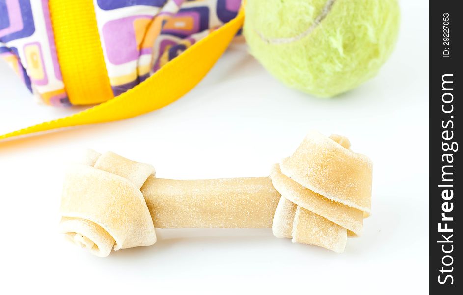 Hide knotted bone dog chews