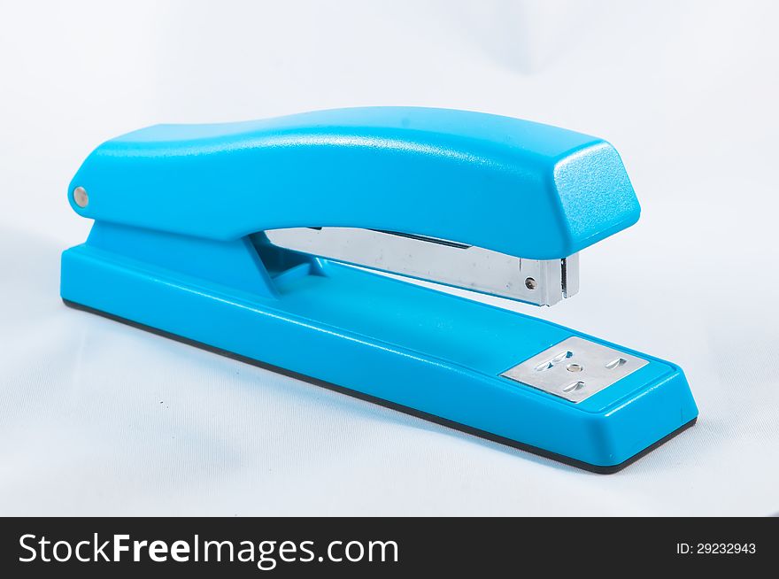 Office instrument tool stapler on white. Office instrument tool stapler on white