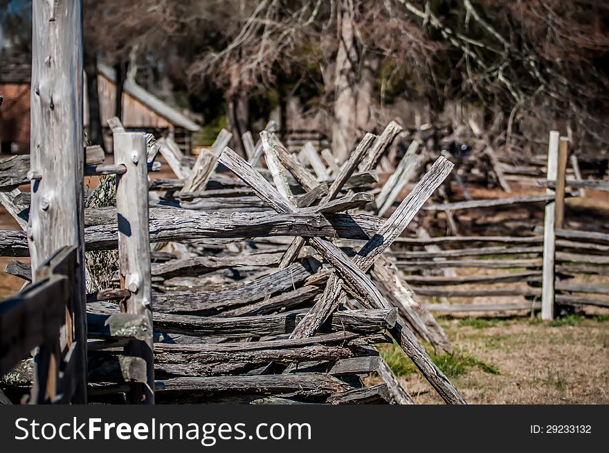 Old Country Village Fence