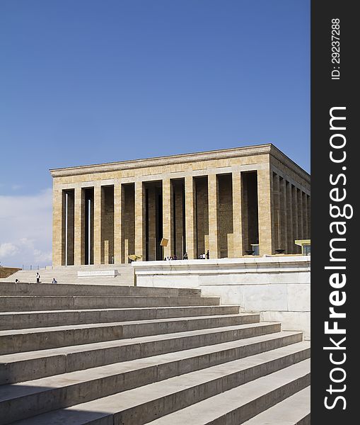 Ankara, Turkey - Mausoleum of Ataturk, Mustafa Kemal Ataturk, first president of the Republic of Turkey.