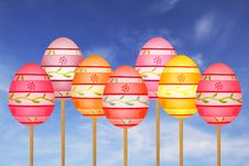 Colorful Easter Eggs Royalty Free Stock Photo Colorful Easter Eggs Royalty Free Stock Photo