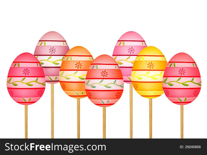 Colorful Easter eggs