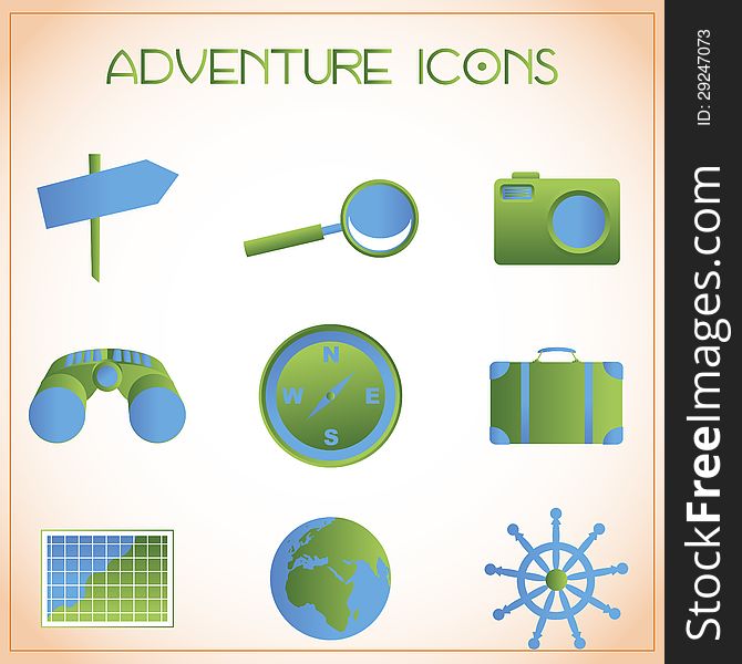 Adventure icons