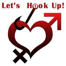 Heart Shape With Lets Hook Up Text Stock Photo Heart Shape With Lets Hook Up Text Stock Photo