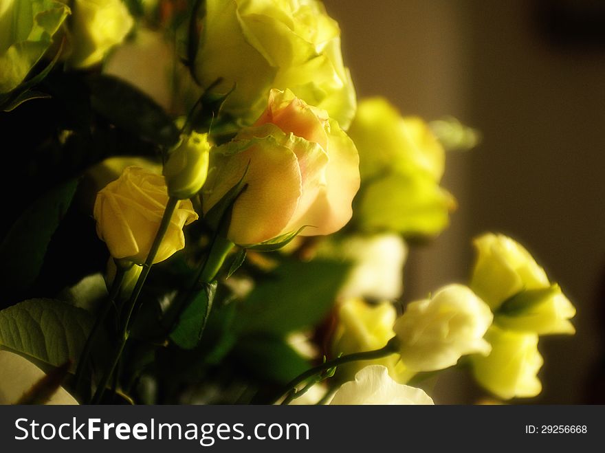 Yellow flower bouquet for wedding event