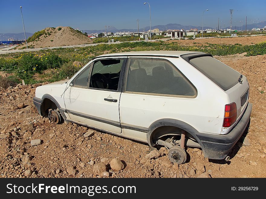 White car stolen in the city limits. White car stolen in the city limits