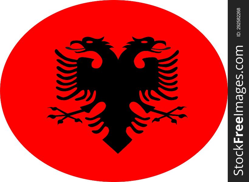 Albanian Flag, 29 November is celebrated as Albanian independence day.