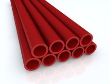 Red Tubes Stock Photo Red Tubes Stock Photo
