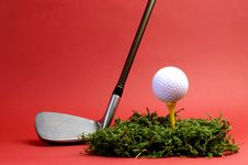 Sporting And Leisure Pursuit, Golf - Horizontal. Royalty Free Stock Photos