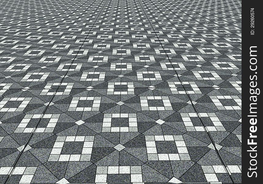 3d design. Background Geometric floor texture tiles