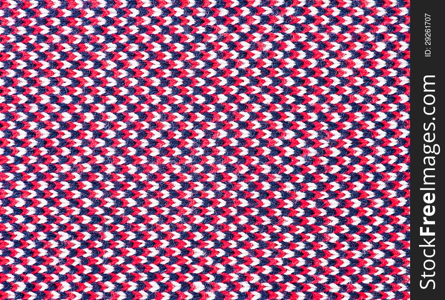 Knit colorful texture tile full frame closeup