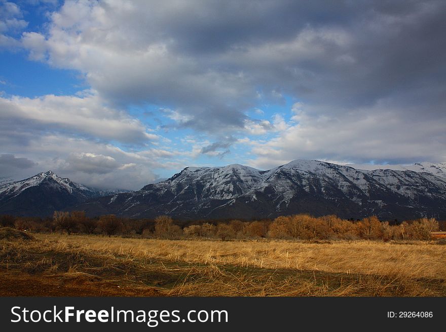Fields And Mount Timpanogos