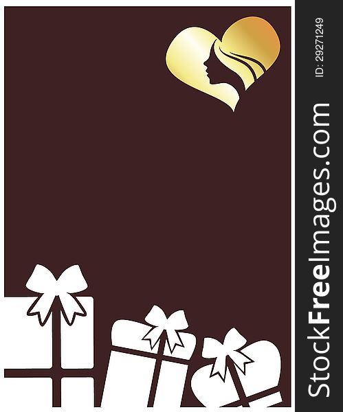 Template greeting card with the vector. Template greeting card with the vector