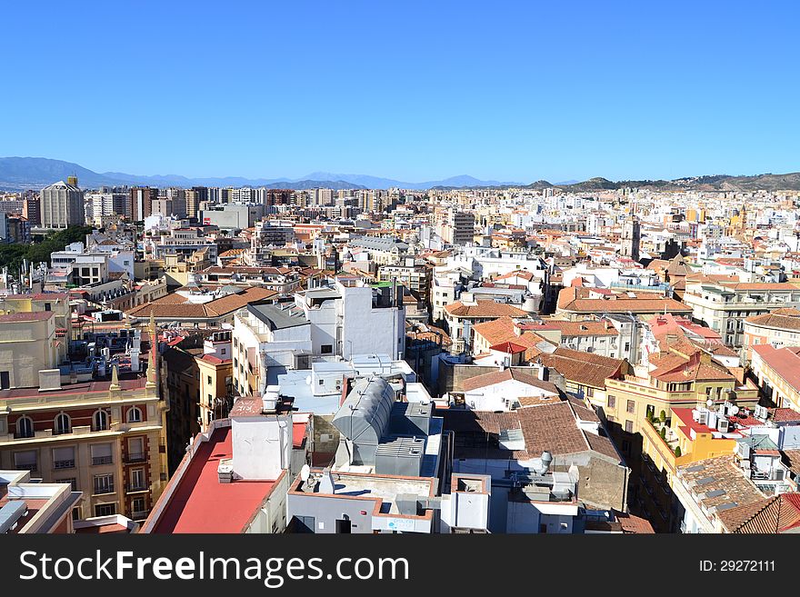 Aerial View Of Malaga