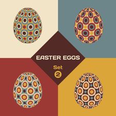 Set Of Easter Eggs Royalty Free Stock Photography