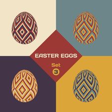 Set Of Easter Eggs Stock Photo