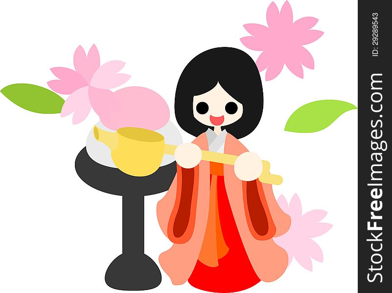 Japanese celebrate the Girls Festival on March 3. Its the day to pray for healthy growth and happiness for young girls. This is the doll of court lady. Japanese celebrate the Girls Festival on March 3. Its the day to pray for healthy growth and happiness for young girls. This is the doll of court lady.