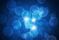 Blue Blurry Lights Stock Photos