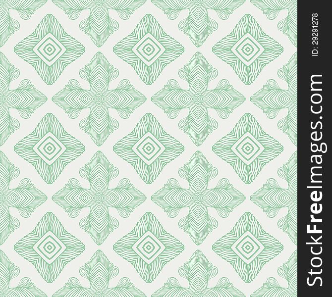 Linear Medieval Vector Seamless Pattern