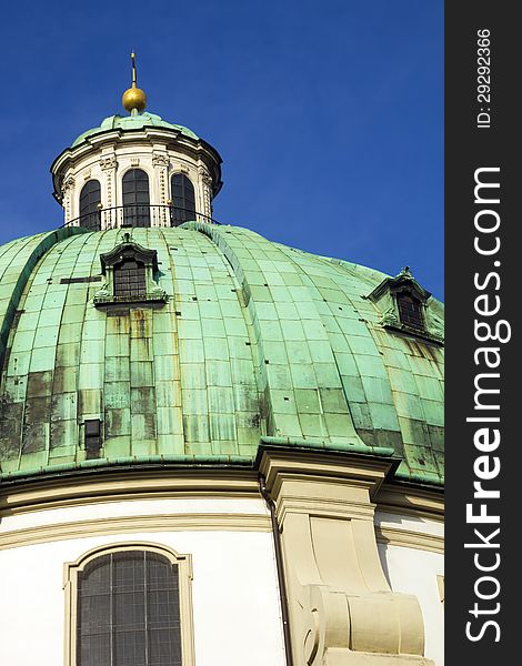 The Baroque Roman Catholic church in the Austrian capital. The Baroque Roman Catholic church in the Austrian capital