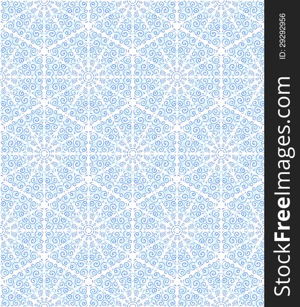 Seamless Ornament With Snowflakes