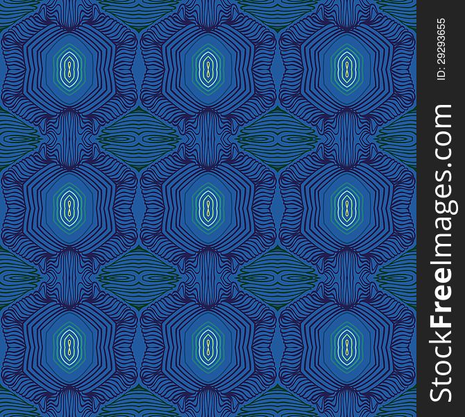 Cobalt blue seamless vector pattern with lines similar to 50s and 60s wallpapers design. Concept of home, vintage, coziness; for spring fashion, wrapping paper, website background. Cobalt blue seamless vector pattern with lines similar to 50s and 60s wallpapers design. Concept of home, vintage, coziness; for spring fashion, wrapping paper, website background.