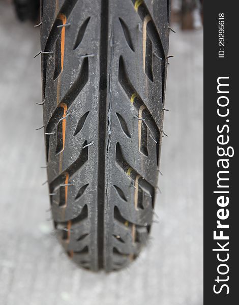 Closeup Motorcycle tire Style. Closeup Motorcycle tire Style.