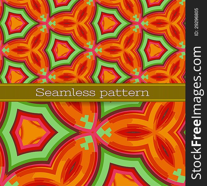 Vector geometric seamless pattern