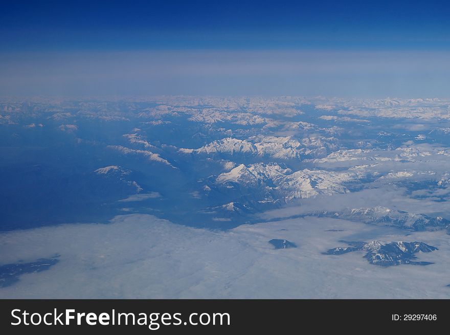 Alpes from above