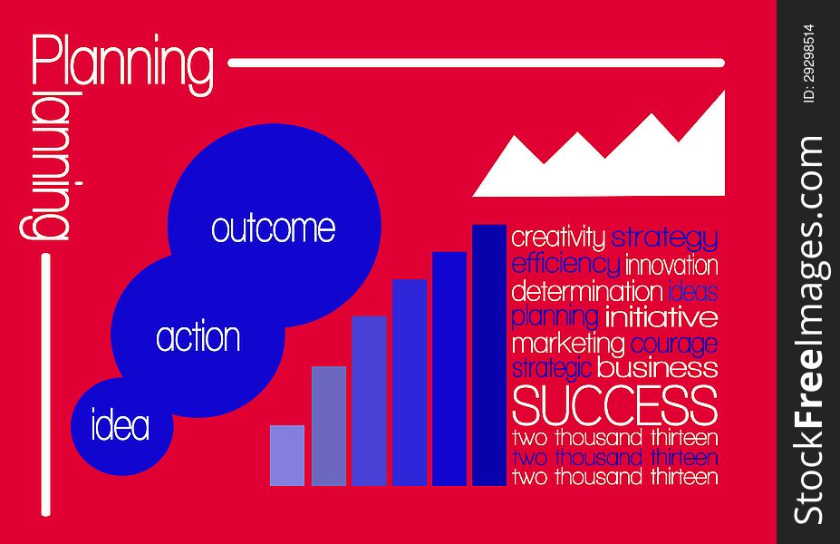 Success word cloud 2013 concept illustration, on red background. Success word cloud 2013 concept illustration, on red background.