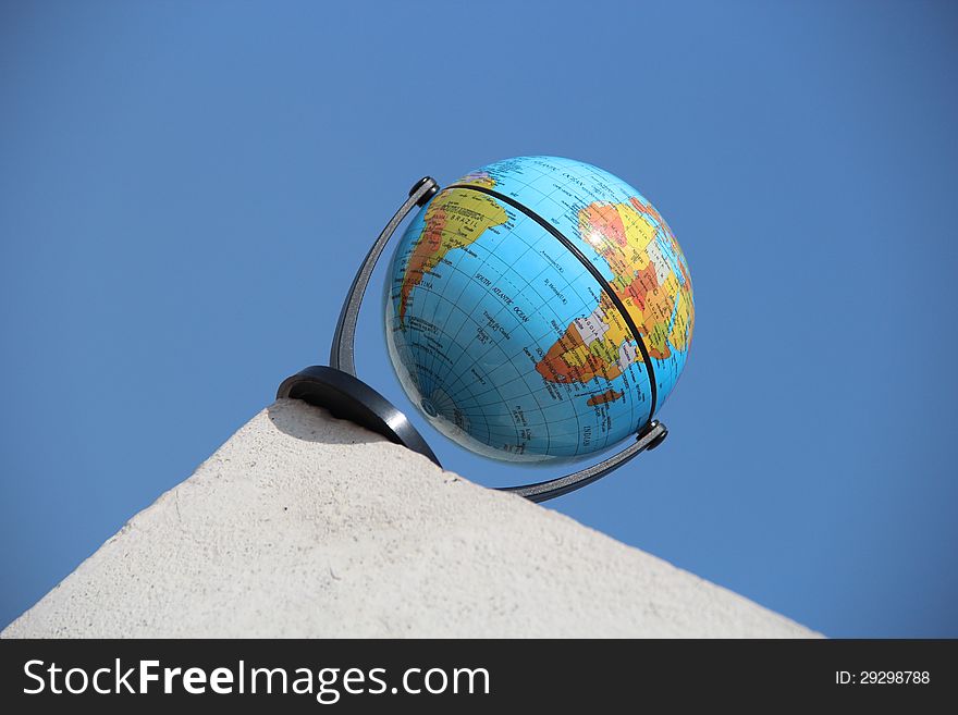 World globe on the wall