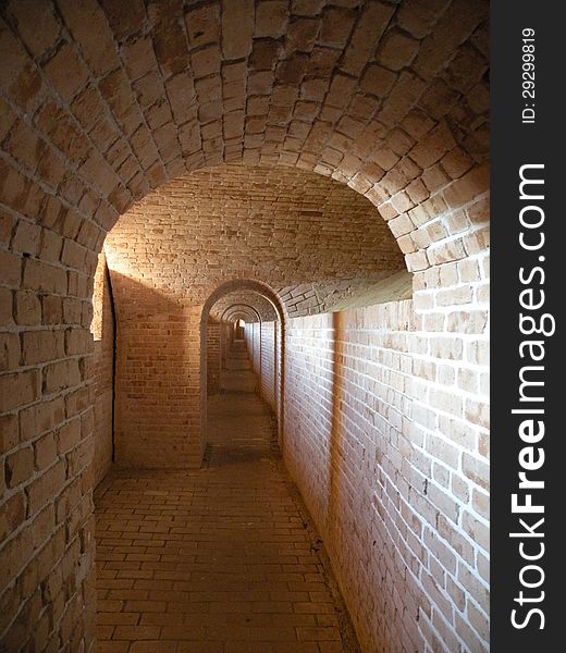 Image of arch doorways in fort pickens, florida. Image of arch doorways in fort pickens, florida.