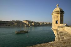 Vedette Overlooking Valleta 2 Royalty Free Stock Image