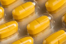 Yellow Pills Royalty Free Stock Photo Yellow Pills Royalty Free Stock Photo