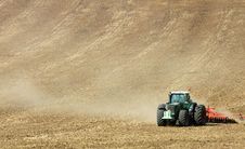 Tractor On The Field Stock Image Tractor On The Field Stock Image