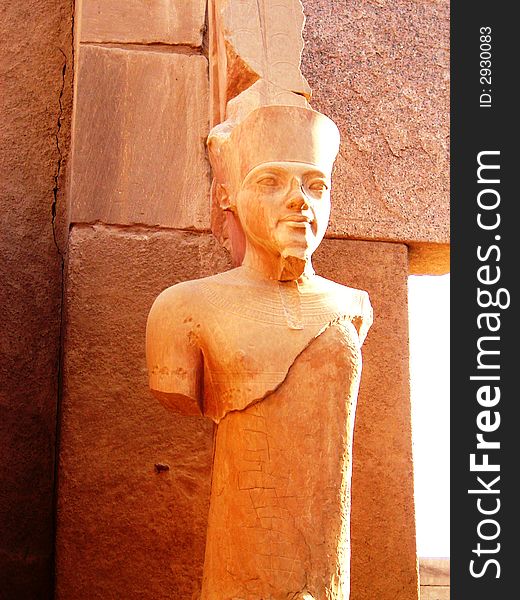 Pharaon Statue In Karnak