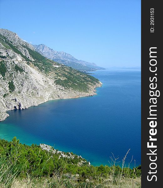 This photo shows the seaside in Italy