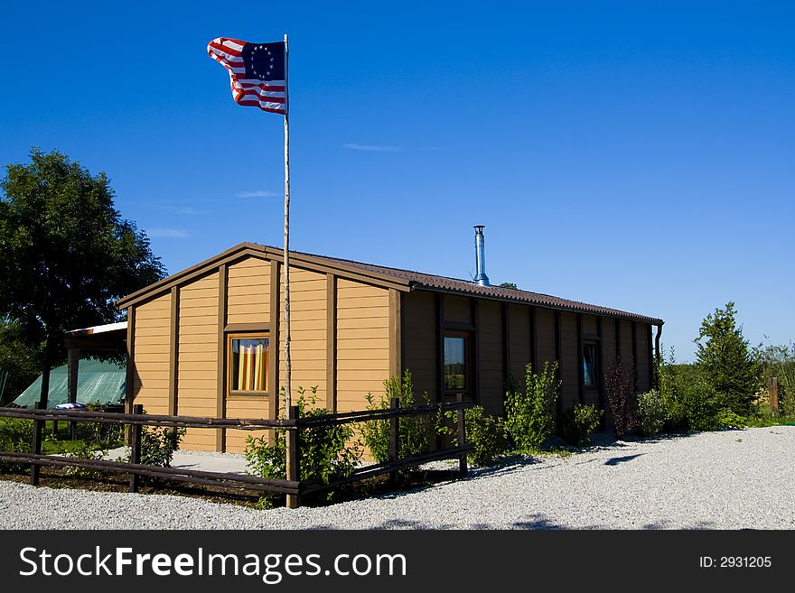 Small american fort in the wild west