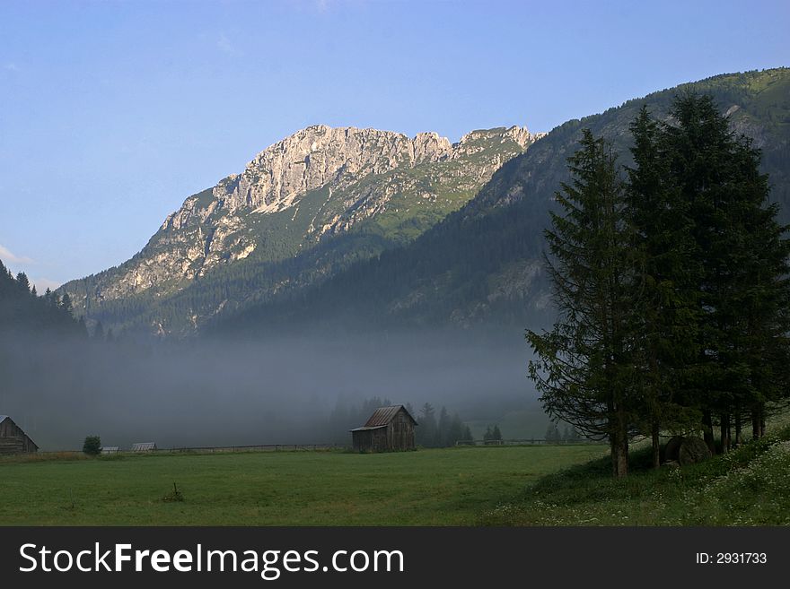 Sunny mountaintops