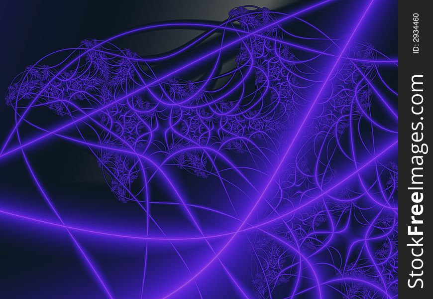 Fractal rendered abstract futuristic background