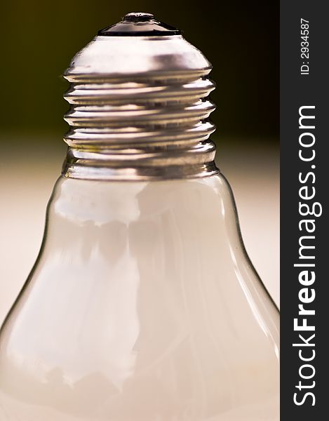 Threaded light bulb fitment - close up